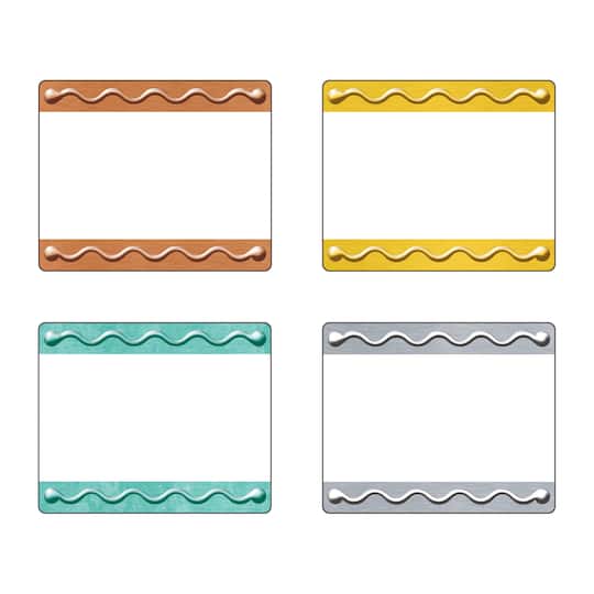 Trend Enterprises® I Heart Metal™ Embossed Terrific Labels™, 6 Packs of 36